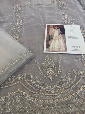 Kanwal Malik white chiffon wedding edition