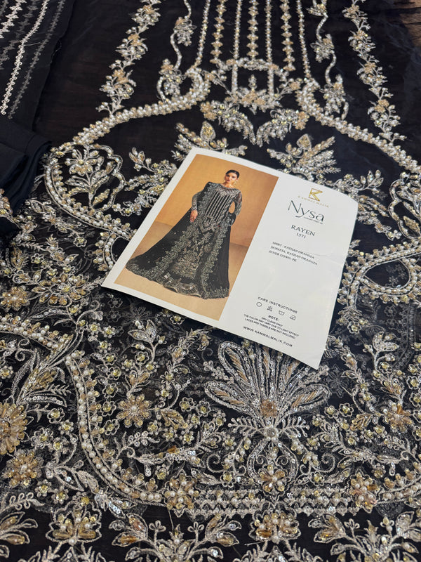 Kanwal Malik black bridal wedding edition