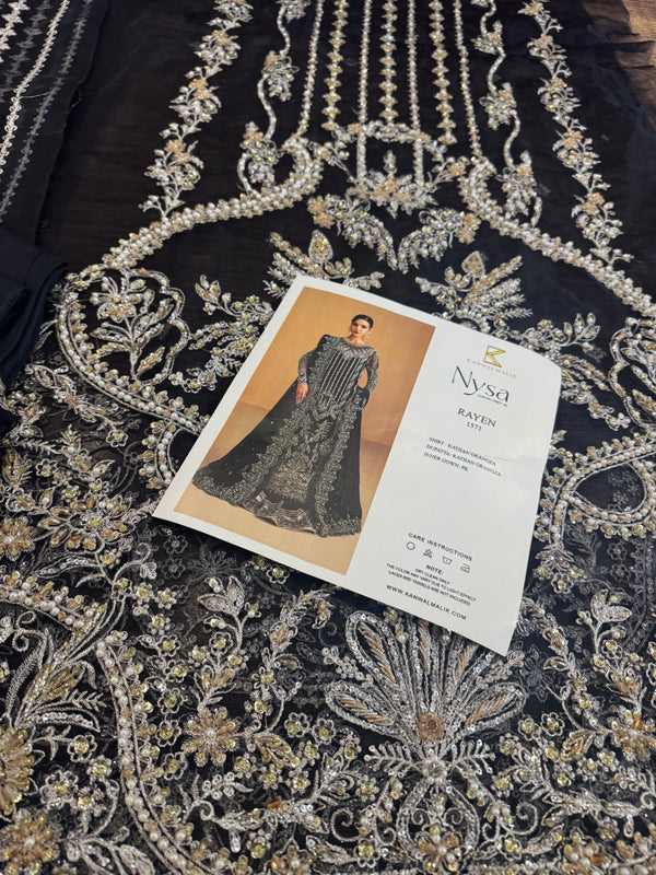 Kanwal Malik black bridal wedding edition