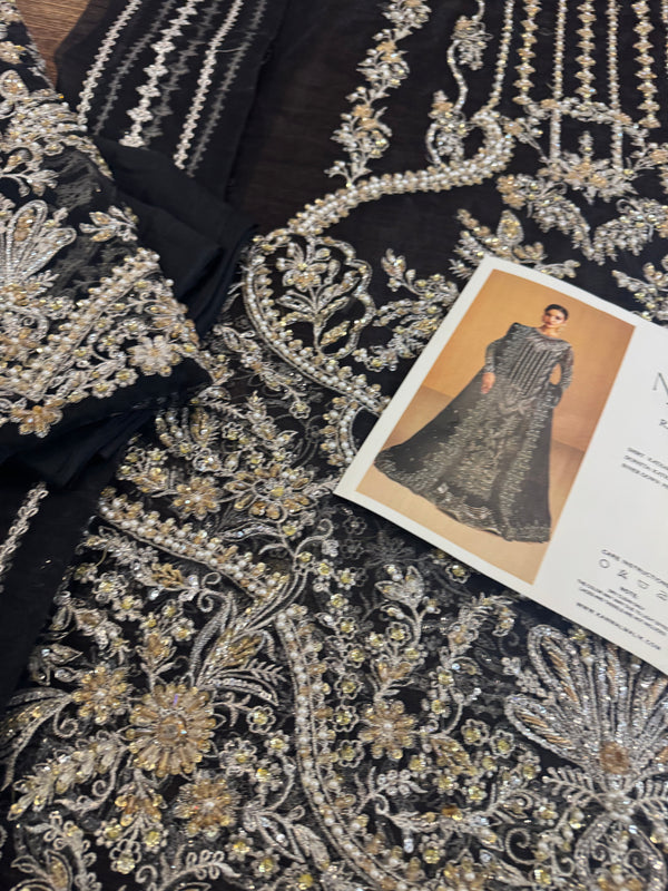 Kanwal Malik black bridal wedding edition