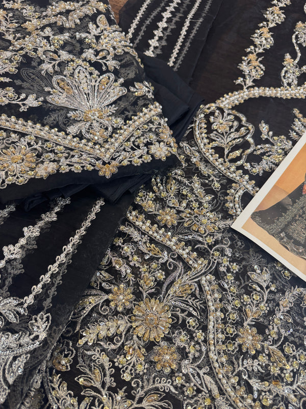 Kanwal Malik black bridal wedding edition