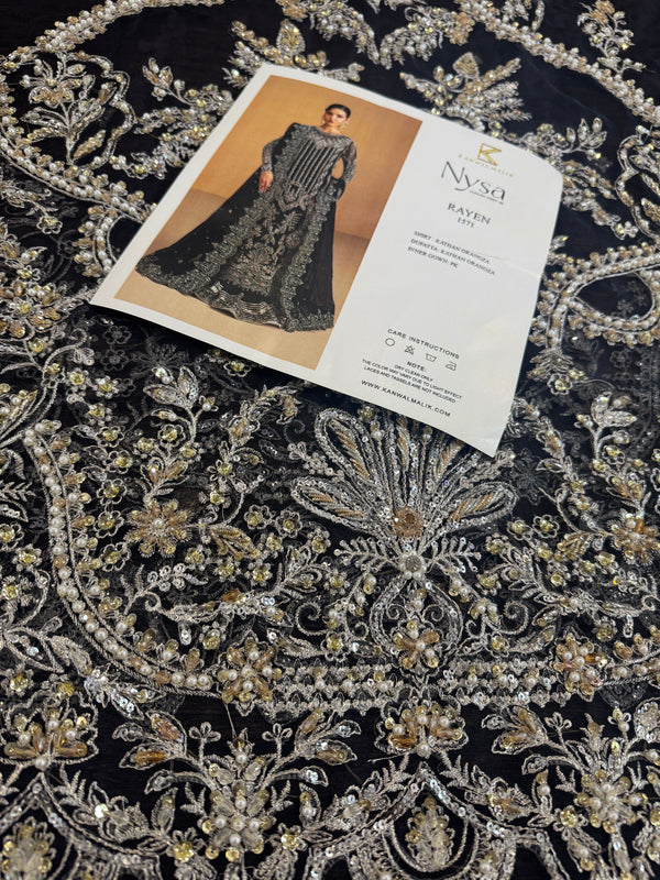 Kanwal Malik black bridal wedding edition