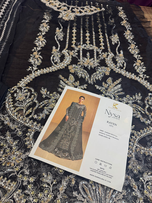 Kanwal Malik black bridal wedding edition