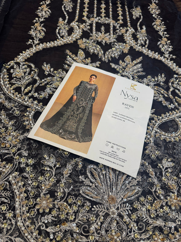 Kanwal Malik black bridal wedding edition