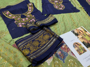 Asim jofa green blue wedding edition