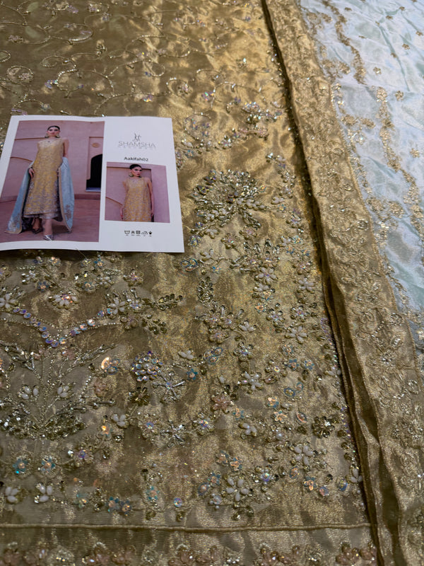 Shamsa hashwani mustard wedding edition