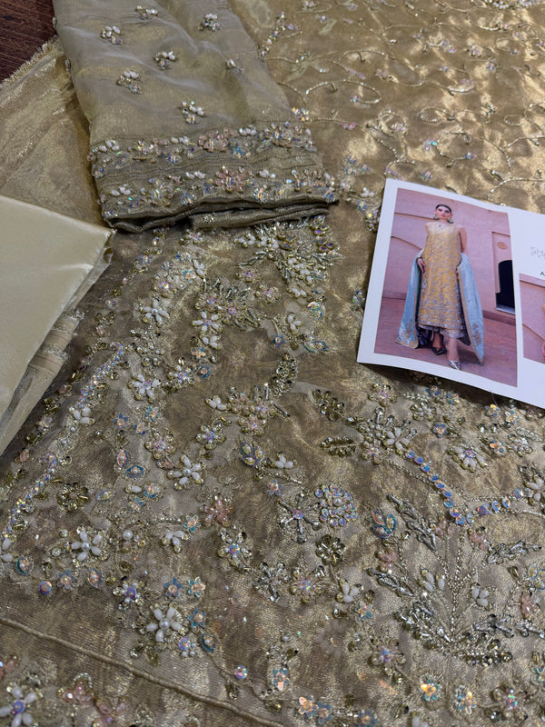 Shamsa hashwani mustard wedding edition