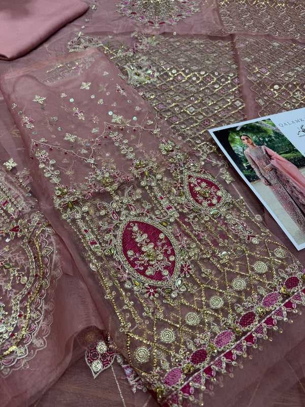 Qalamqar pink wedding edition