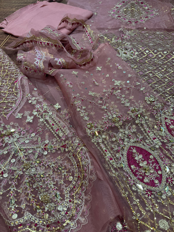 Qalamqar pink wedding edition