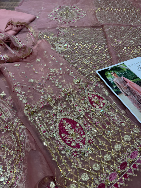 Qalamqar pink wedding edition