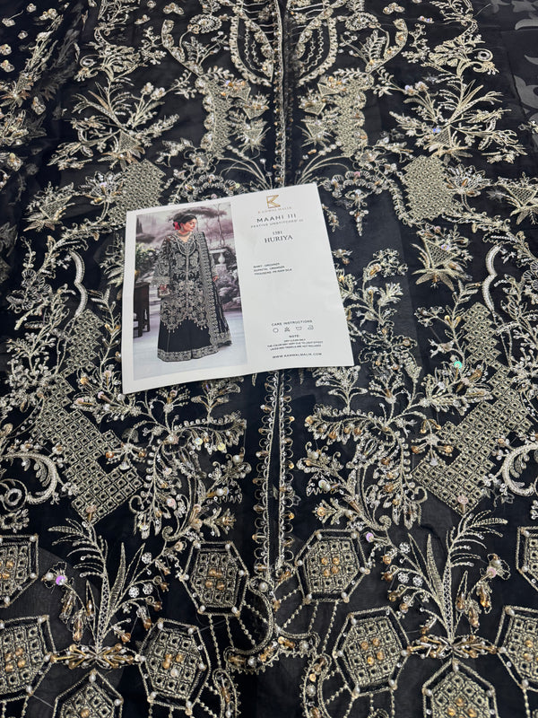 Kanwal Malik black bridal wedding edition