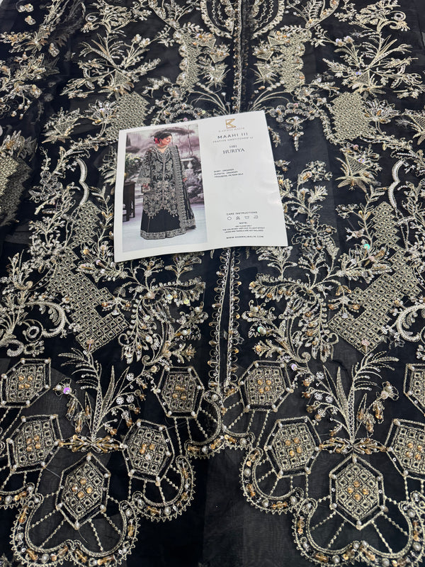 Kanwal Malik black bridal wedding edition