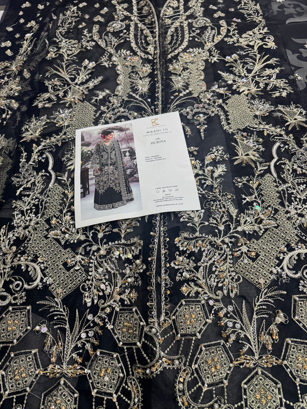 Kanwal Malik black bridal wedding edition