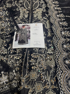 Kanwal Malik black bridal wedding edition