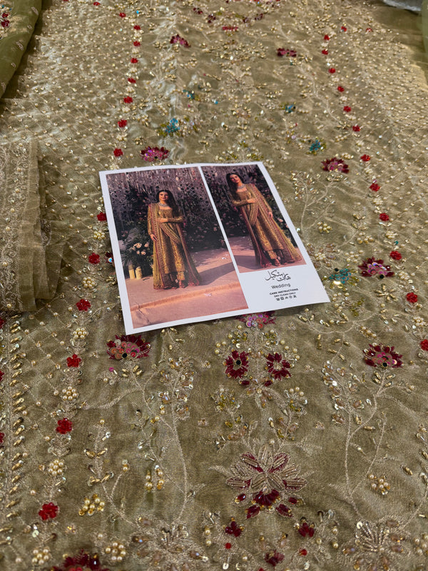 Haris shakeel olive bridal wedding edition