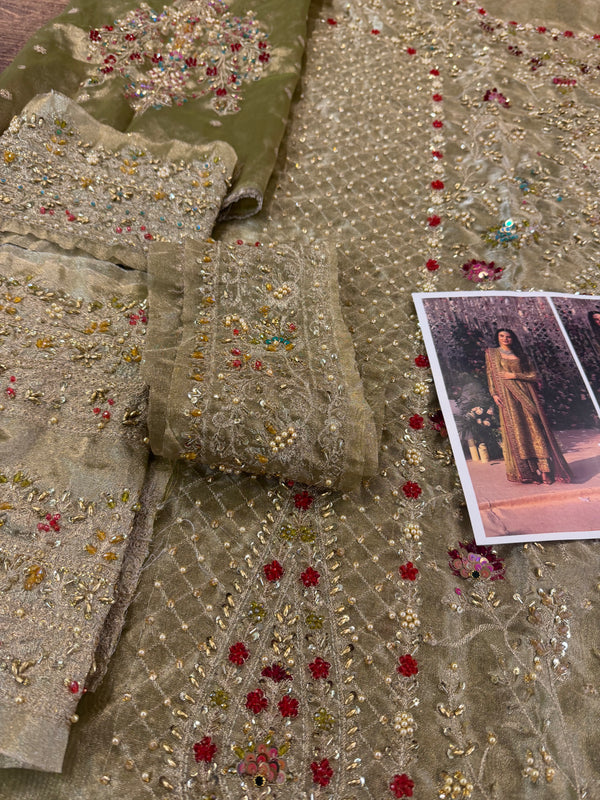 Haris shakeel olive bridal wedding edition