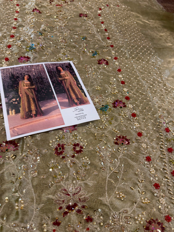 Haris shakeel olive bridal wedding edition