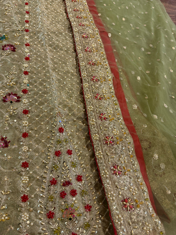 Haris shakeel olive bridal wedding edition