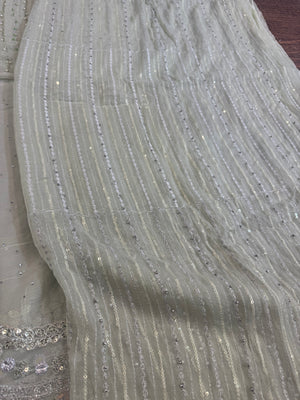 Maria B mint saree chiffon edition