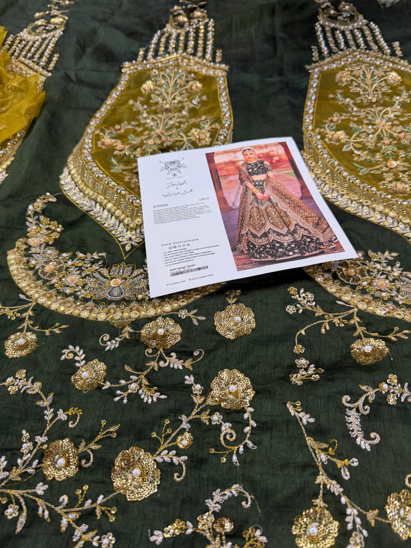 Mohsin Naveed Ranjha green wedding edition