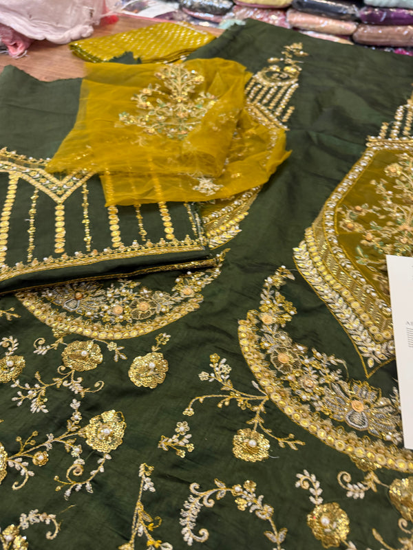 Mohsin Naveed Ranjha green wedding edition