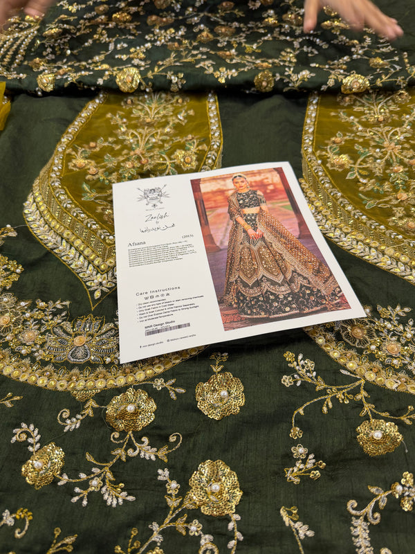 Mohsin Naveed Ranjha green wedding edition