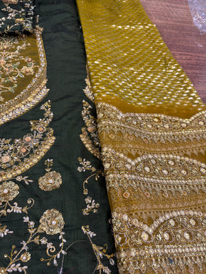 Mohsin Naveed Ranjha green wedding edition