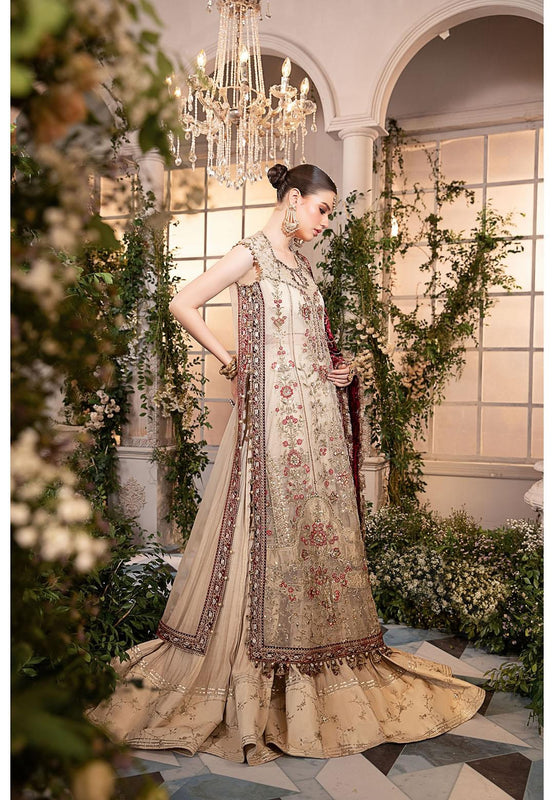 Maria B skin and meroon bridal wedding edition