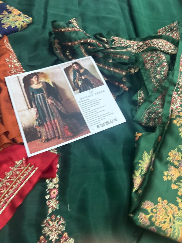 Hussain rehar green wedding edition