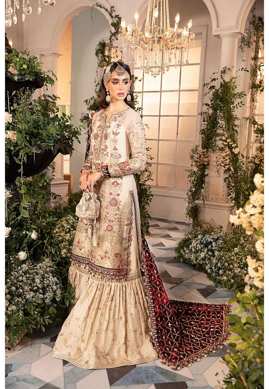 Maria B skin and meroon bridal wedding edition