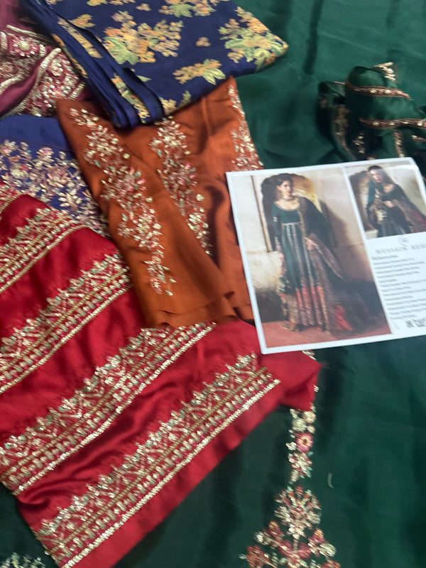 Hussain rehar green wedding edition