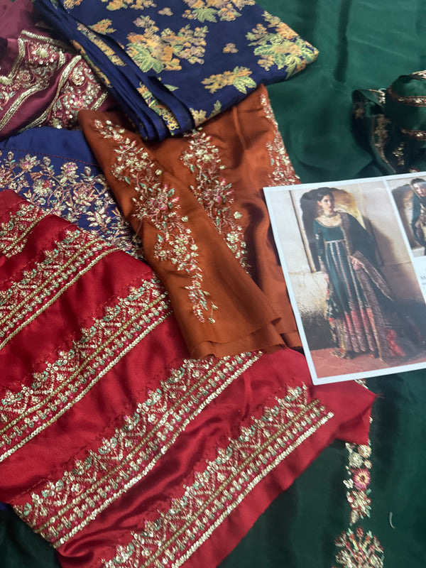 Hussain rehar green wedding edition