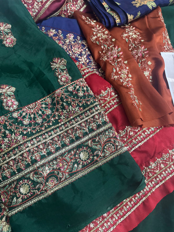 Hussain rehar green wedding edition