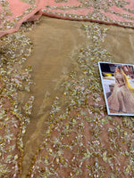 Faiza Saqlain yellow pink wedding edition