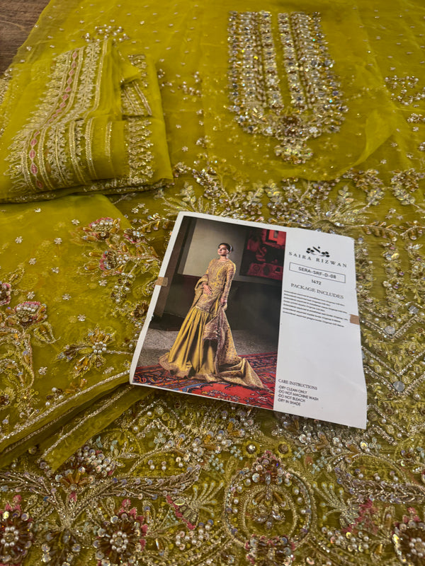 Saira Rizwan chiffon wedding edition