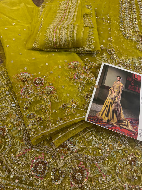 Saira Rizwan chiffon wedding edition