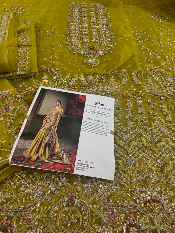 Saira Rizwan chiffon wedding edition
