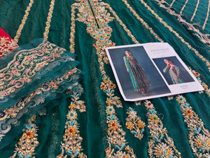 Nomi Ansari green wedding edition