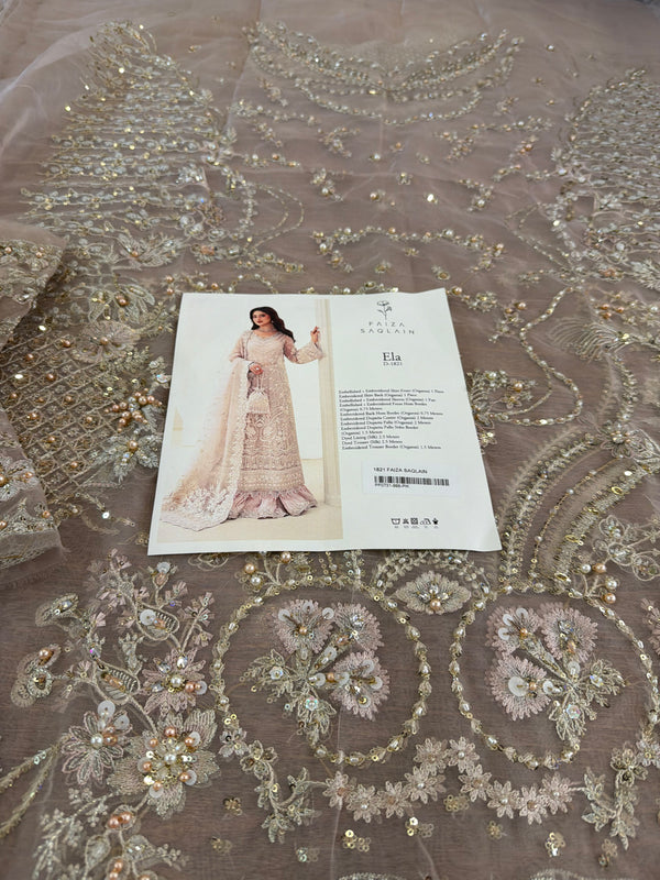 Faiza Saqlain pink wedding edition