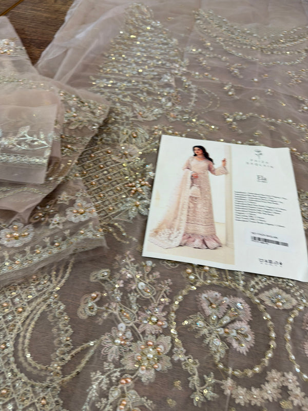 Faiza Saqlain pink wedding edition