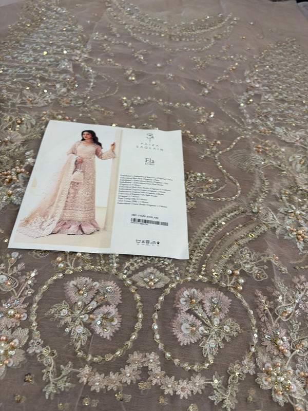 Faiza Saqlain pink wedding edition
