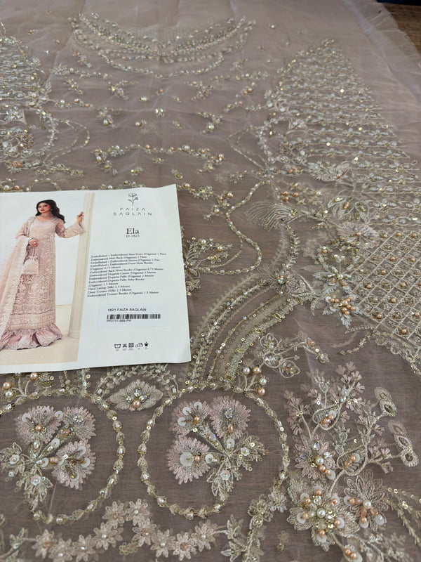 Faiza Saqlain pink wedding edition