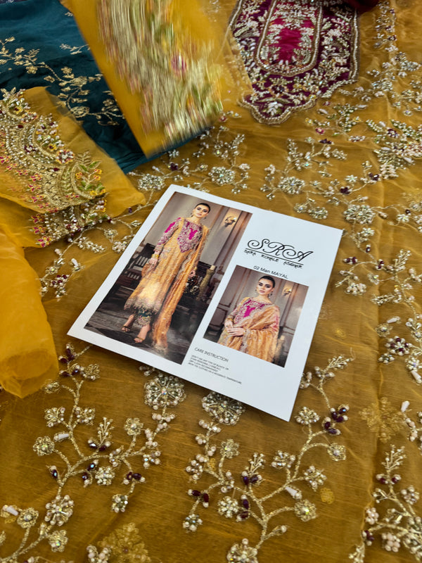 Sara rohail golden multi wedding edition