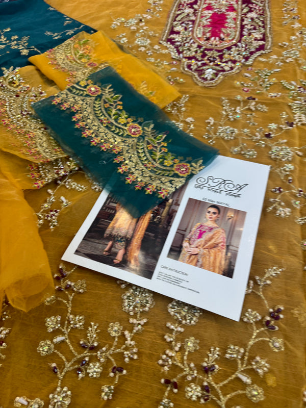 Sara rohail golden multi wedding edition