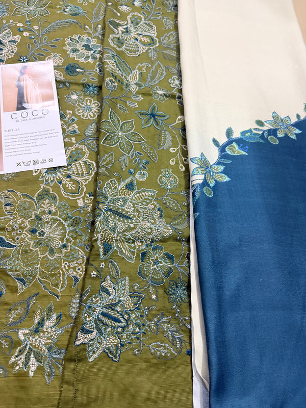 Coco by Zara shahjahan green winter collection