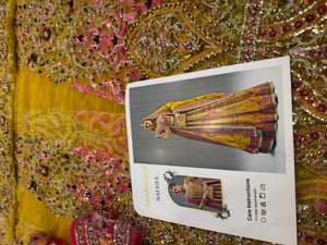 Fahad Hussain mustard yellow coture