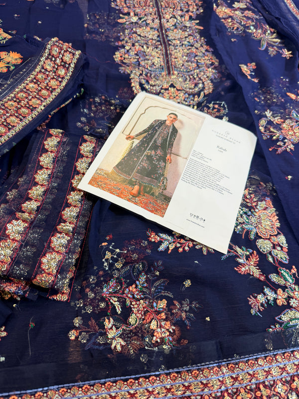 Hussain Rehar blue wedding edition