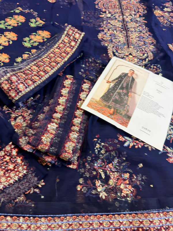 Hussain Rehar blue wedding edition