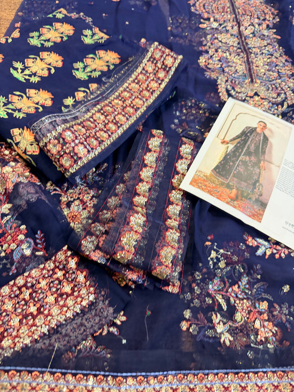 Hussain Rehar blue wedding edition