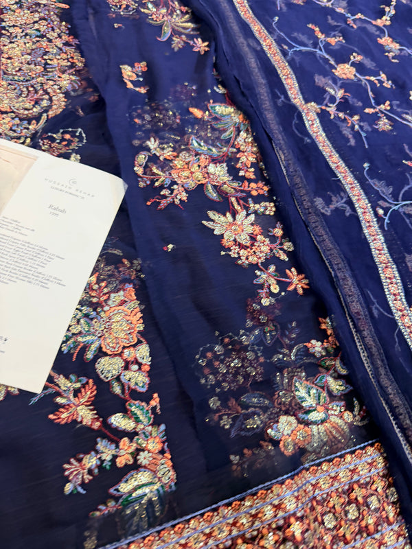 Hussain Rehar blue wedding edition